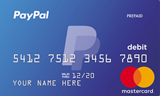 paypal prepaid debit card